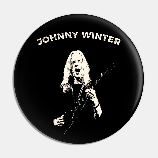 Johnny Winter Pin by Yopi