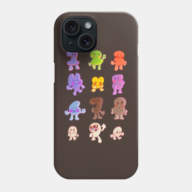 BFB All Numbers Algebraliens Pack Phone Case by MsBonnie