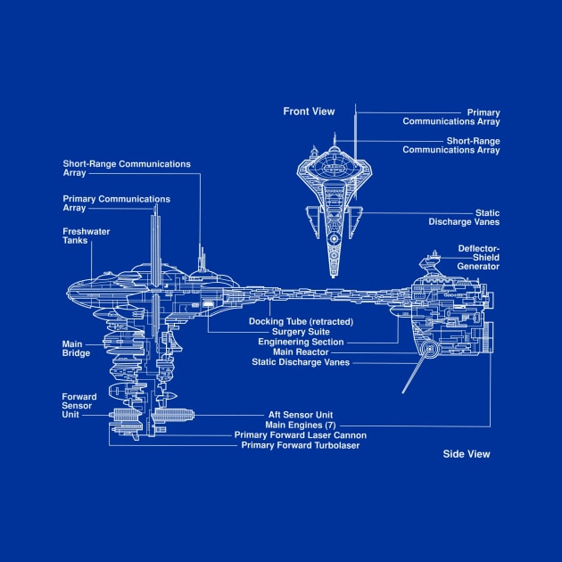 Medical Frigate Blueprint by Starbase79