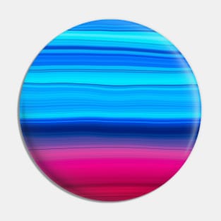 Wavy Blue and Pink Stripes Pin