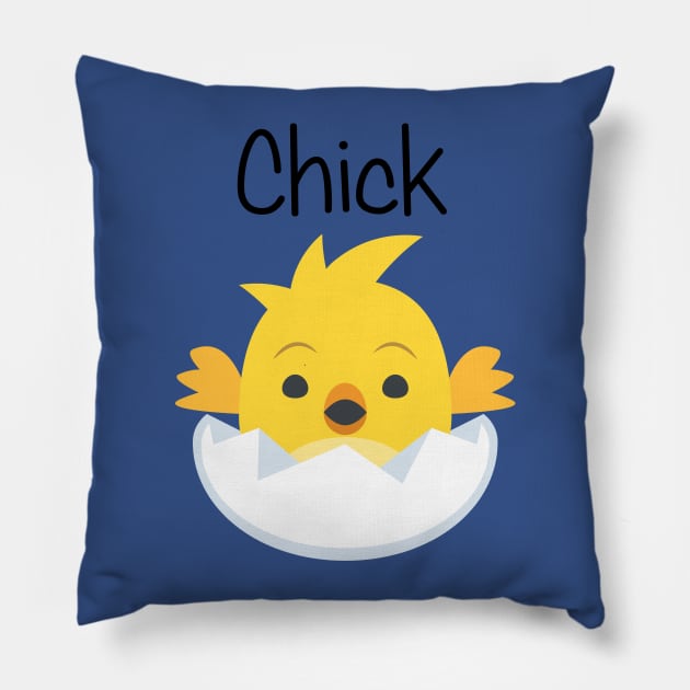 Yellow Chicky Chick Pillow by EclecticWarrior101