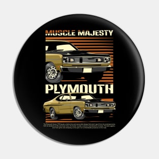 1970 Plymouth Duster Muscle Car Pin