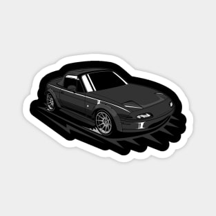 Black miata classic Magnet