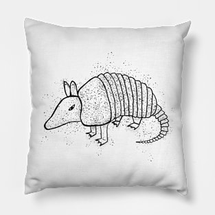 Tough Armadillo with Splatter Shading Pillow