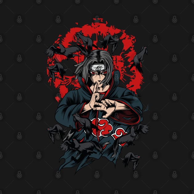 Itachi Genjutsu Anime Fanart by Planet of Tees