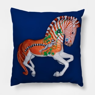 Carousel Animal Quagga Zebra Photo Pillow