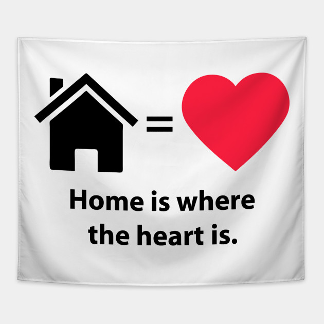 Home Is Where The Heart Is Quote Home Tapestry Teepublic