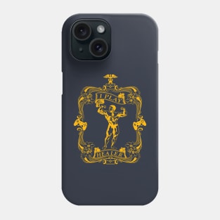 I Play Healer Video Game Gamer Support Hero Cool Gold Phone Case