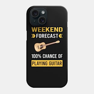 Weekend Forecast Playing Guitar Guitarist Phone Case