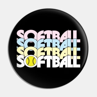 Softball x4 Pin