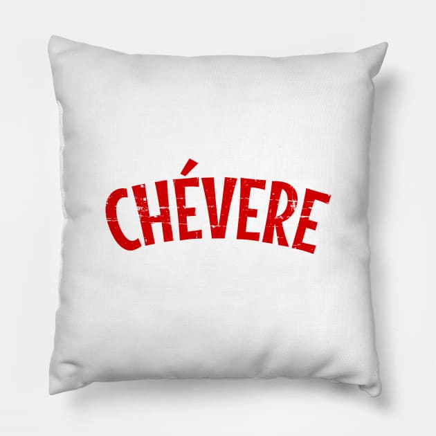 Chévere - red design Pillow by verde