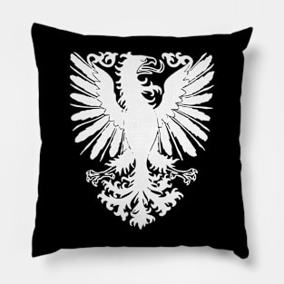 Medieval Heraldic Eagle Pillow