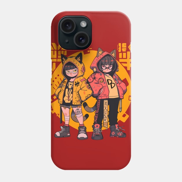 Caty & Mac in Shanghai Phone Case by The Digital Den