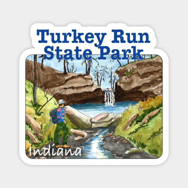 Turkey Run State Park, Indiana Magnet by MMcBuck