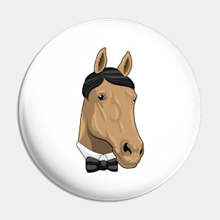 Horse as Gentleman with Bow tie Pin