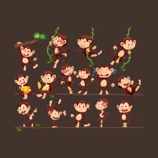 Funny Monkeys T-Shirt