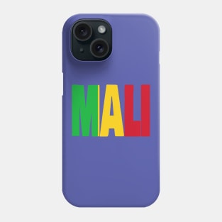 Mali flag stencil Phone Case