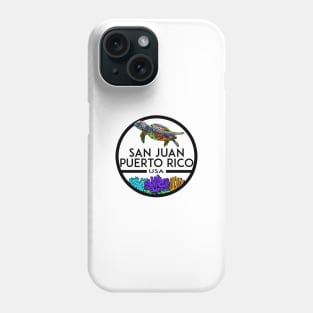 San Juan Puerto Rico Beach Sea Turtle Phone Case