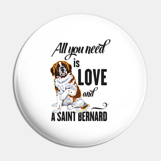 All You Need is Love and a Saint Bernard Pin by Ben Foumen