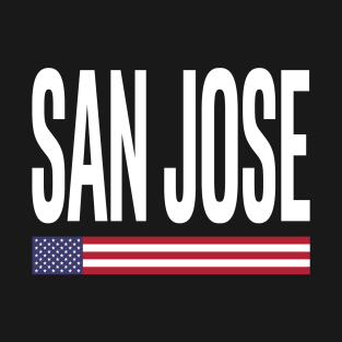 San Jose City Pride USA Flag T-Shirt