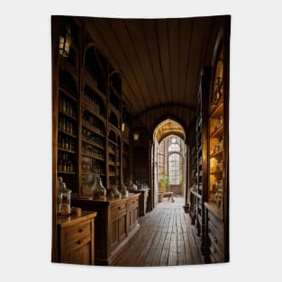 Apothecary Shop Render - Medieval Scene Tapestry