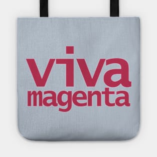 Viva Magenta Typography Color of the Year 2023 Tote