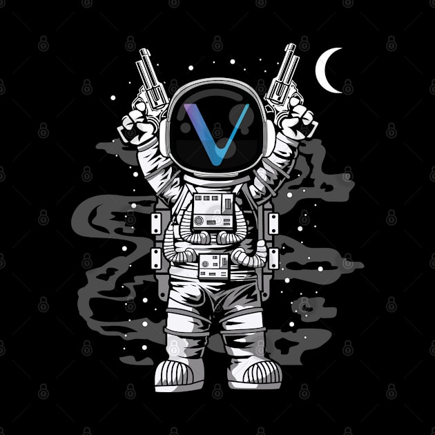 Astronaut Vechain Crypto VET Coin To The Moon Token Cryptocurrency Wallet Birthday Gift For Men Women Kids by Thingking About