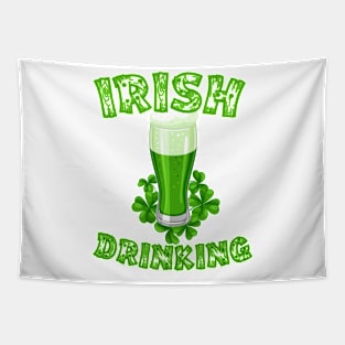 I Clover Beer Cheers Funny St. Patricks Day Beer Drinking Party Tee Tapestry