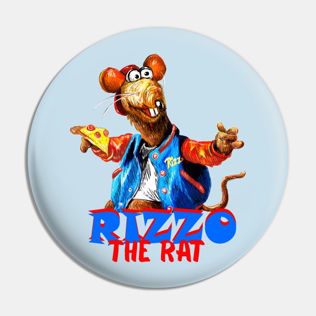 Rizzo The Rat Illustration - Muppets Pin by CatsandBats