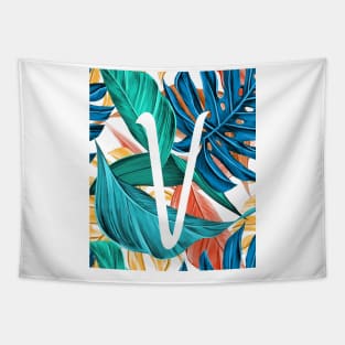 Tropical Alphabet “V” Tapestry