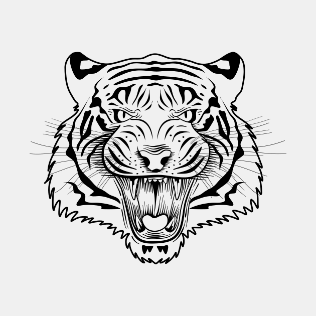 Angry Tiger by MaiKStore