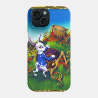 Framed White Rabbit Phone Case