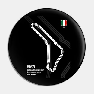 Monza Race Track (B&W) Pin