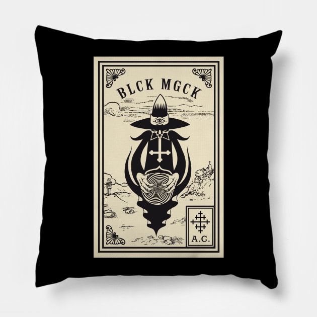 BLCK MGCK Pillow by N3rdeye