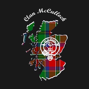 Clan Mcculloch Scotland Map Crest T-Shirt