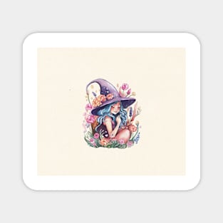 Cute Halloween Witch Magnet