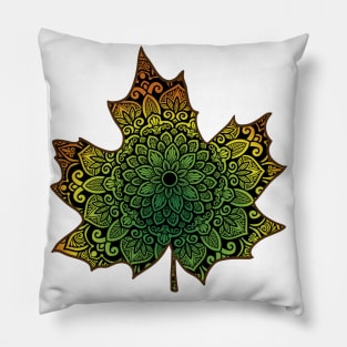 Colorful Maple leaf, fall season, autumn, festive season, holidays Pillow