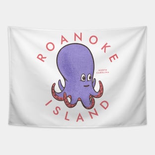 Roanoke Island, NC Summertime Vacationing Octopus Tapestry