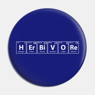 Herbivore (H-Er-Bi-V-O-Re) Periodic Elements Spelling Pin