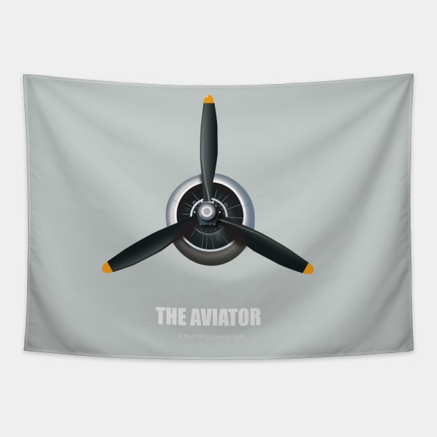 The Aviator - Alternative Movie Poster Tapestry by MoviePosterBoy