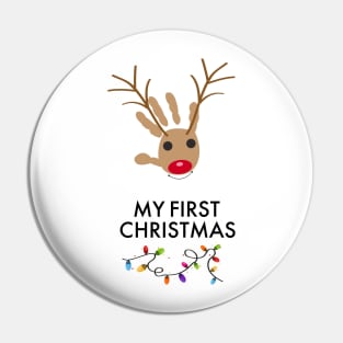 My first christmas with deer Pin