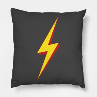 Lightning Bolt - Halftone Design Pillow
