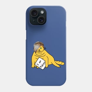 Chonk Cat with Karen Hair Memes Phone Case