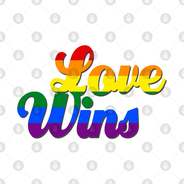 Love Wins Gay Pride Flag by Xanaduriffic