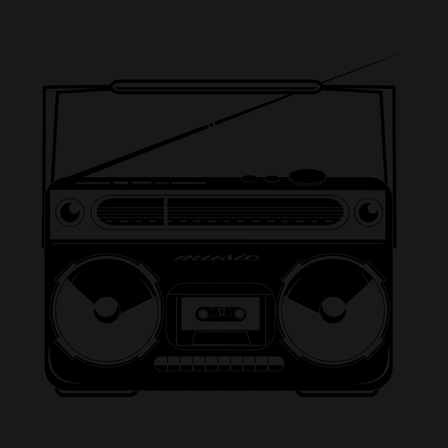 Ghetto blaster - radio recorder by Kisho