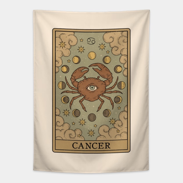 Cancer  Card Tapestry by thiagocorrea