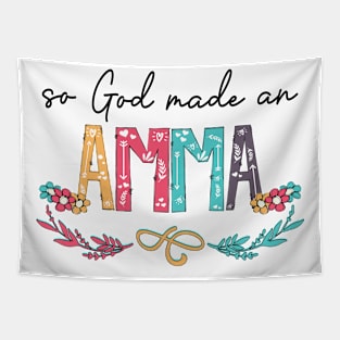 So God Made An Amma Happy Mother's Day Tapestry