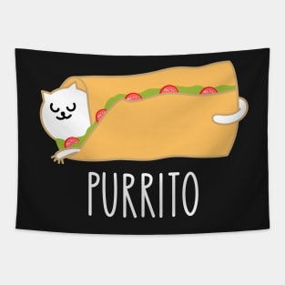 Funny purrito taco cat (b) Tapestry