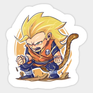 Goku Super Saiyan 4 Sticker for Sale by qalandar92