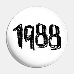 1988 Legend, Birth Year or Birthday 1988 Pin